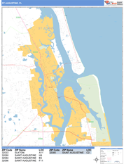 St. Augustine Digital Map Basic Style